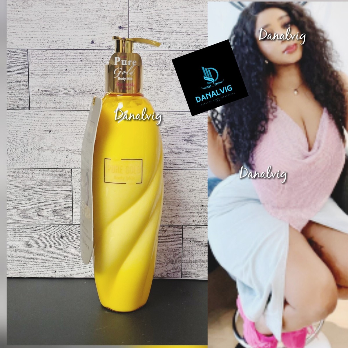 Pure Gold Crystal Spanish H-C Lightening & GLOWING Body Milk
