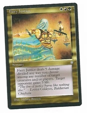 Magic the Gathering ~ MTG ~ 1x Fiery Justice ~ ICE AGE ~ M/NM