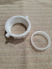 Slip-Joint Nut With Washer, Plastic, White, 1-1/2"