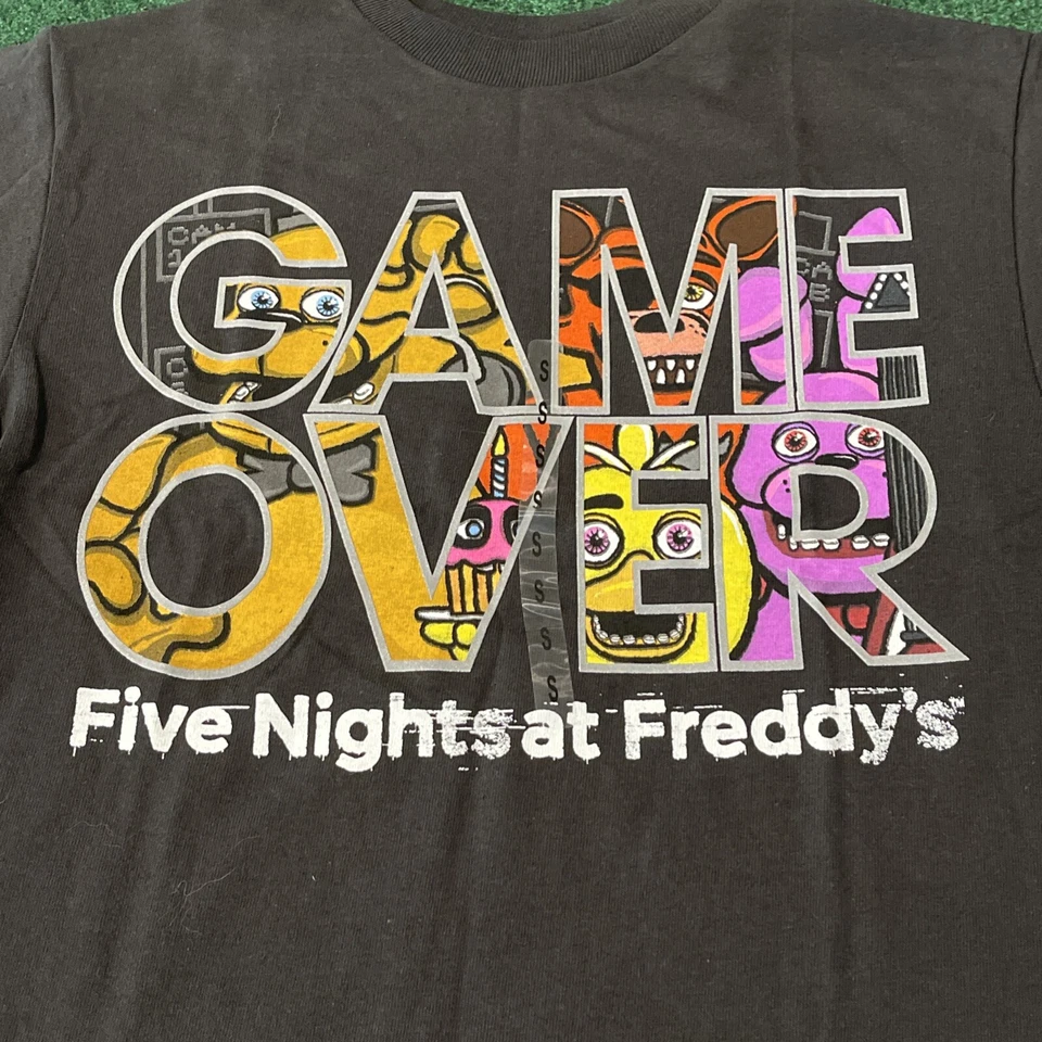 Camiseta Five Nights At Freddy’s Game Over Gráfica Juvenil Talla S Negra Gráfica Camiseta Foto 2 de 4