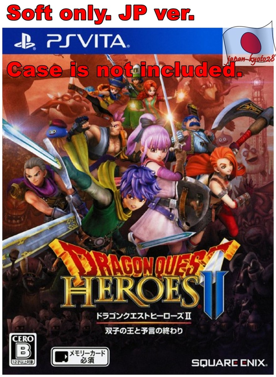 PS Vita JP Soft only PSV Dragon Quest Heroes II Twin King and