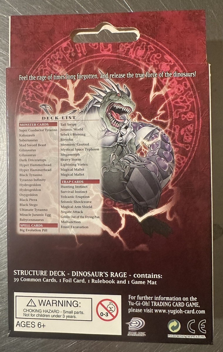 YU-GI-OH DINOSAURS RAGE STRUCTURE DECK 1ST EDITION Factory Sealed YU-GI-OH DINOSAURS RAGE STRUCTURE DECK 1ST EDITION Factory Sealed