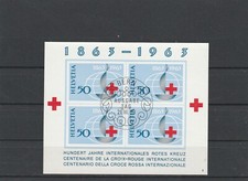 Schweiz MiNr. Bl. 19 gest., 100 Jahre Intern. Rotes Kreuz