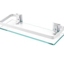 KES Aluminum Bathroom Glass Rectangular Shelf Wall Mounted Tempered Glass