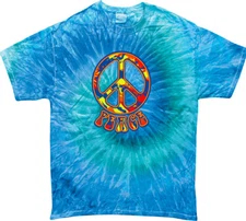 Buy Cool Shirts Funky Peace Sign Tie Dye T-shirt