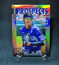 Dyan Jorge Modern Prospects Rookie Card Chrome Refractor 2023 Bowman Rockies 10 