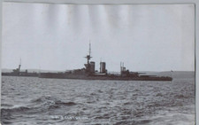 British Royal Navy HMS Centurion - RPPC Photo  WWI  c1910s