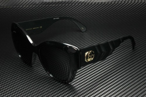 GUCCI GG0808S 001 Black Grey Square Women's Sunglasses 53 mm 889652308548 |  eBay