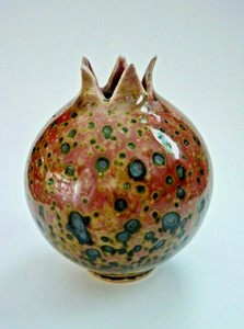 Chinese KANGXI Mark Peachbloom Glazed Porcelain Pomegranate Form Vase