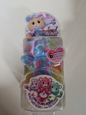Care Bears Peel N' Reveal Surprise Bear Figures Series 1 BlueWith Pink Hearts