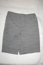 Boys Shorts BLACK WHITE MICRO-STRIPE Casual Dressy ELAST WAIST Pockets SIZE 10