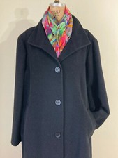 Cinzia Rocca Due- Baby Alpaca Size 12 Womans Full Length Black-softer Cashmere!
