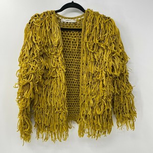 mustard fringe jacket