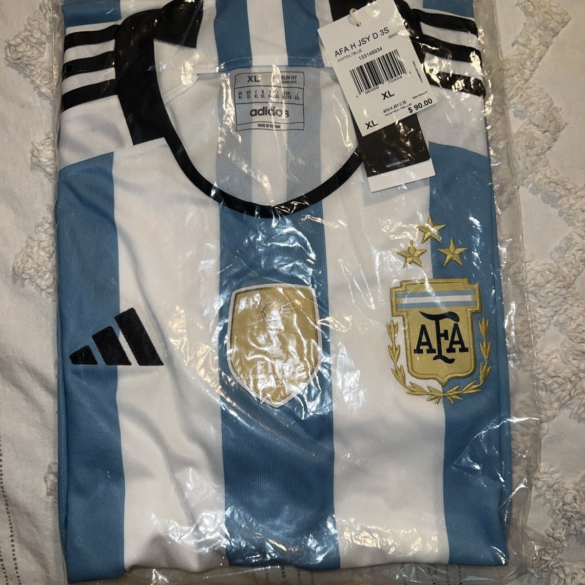 【ADIDAS】Argentina  Jersey 2022 Winners 3-Star★追跡可 Amazon.com: adidas Men's Soccer Argentina 3-Star Winners