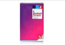 Lot de 2 blocs-notes abrégés - feuilles doublées - papier note essai uni (z54)