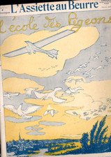 assiette au beurre revu original caricature 1911 515 L'ECOLE DES PIGEONS grangjo