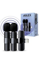 Asilex Wireless Microphone For Iphone, 2 Pcs Mini Microphone Wireless