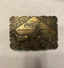 Coca Cola 75th Anniversary Belt Buckle