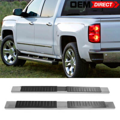 Fits 07-18 Chevy Silverado GMC Sierra 1500 Extended Cab 5'' Running Board Chrome