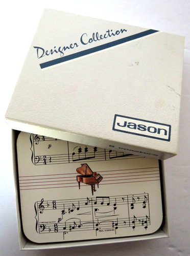 Jason Coasters Musical Instruments Scales Notes Set of 6 Design ...