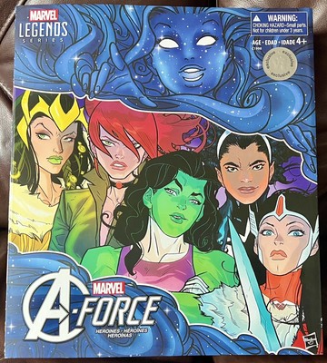 Marvel Legends Series A-Force Heroines 6 Figure Set PLUS Collectors Set
