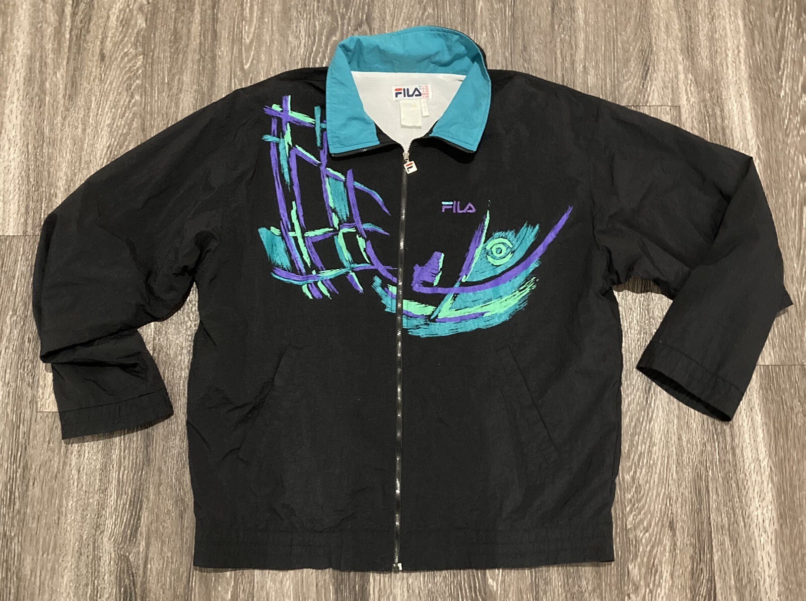 Giacca frangivento vintage anni '90 Fila da uomo taglia 42 grande ottime condizioni