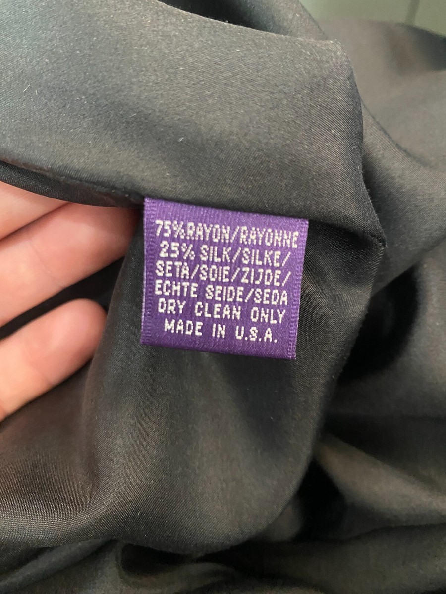 Ralph Lauren Purple Label Black Velvet Dress with Satin Ralph Lauren Purple Label Black Velvet Dress with Satin