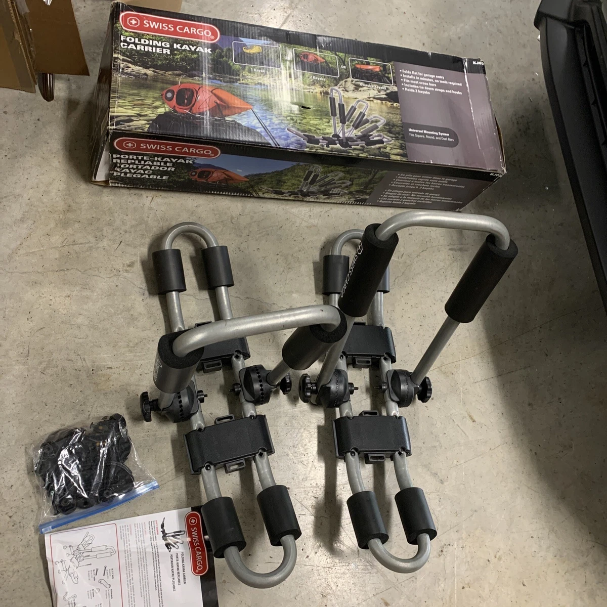 Swiss Cargo 3 in 1 Multi function Kayak Carrier Set Of Two KJ02