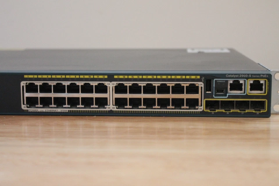 Cisco 2960S WS-C2960S-24PS-L 24Port Gigabit Ethernet Switch PoE 15.2 OS - Image 4 of 4