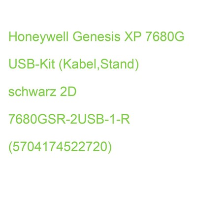 Honeywell Genesis XP 7680G USB-Kit (Kabel,Stand) schwarz 2D 7680GSR-2USB-1-R (57