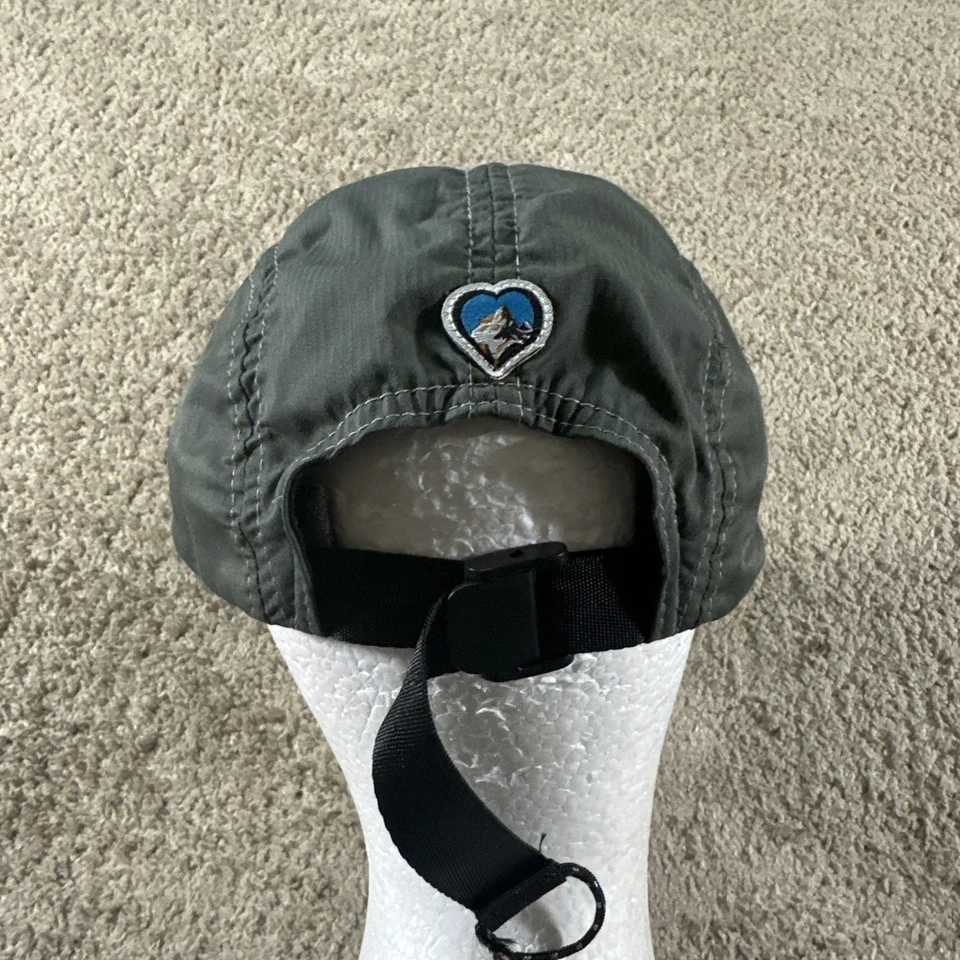 Kuhl Hat Cap Womans Gray Adjustable Strap 5 Panel Floral Heart Logo Outdoors - Image 4 of 4