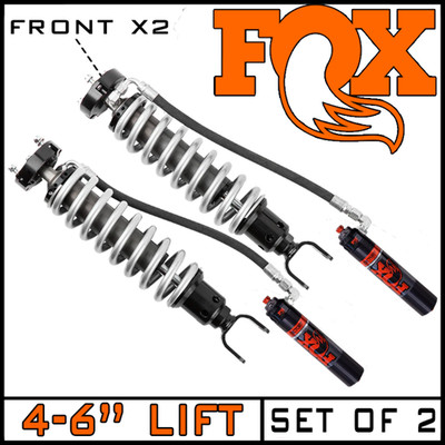 FOX 2.5 4-6'' Lift Front Coil-Over Reservoir Shocks fit 06-18 Dodge Ram 1500 4WD