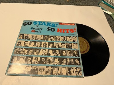 50 Stars!, 50 Hits! Of Country Music - 1966 Mono 2x 12'' LP Vinyl Record CMS
