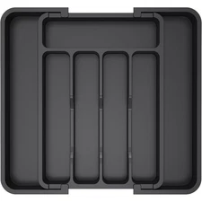 Expandable Utensil Tray Organizer for Kitchen Drawer, Adjustable Cutlery Holder