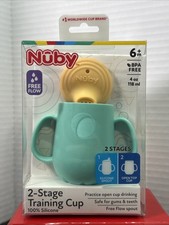 Nuby 2-Stage Silicone Training Cup, 6 months, 4 oz