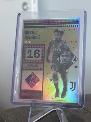 Weston Mckennie /99 Vintage Lady Relic, Matchworn Patch Topps Juventus Team Set