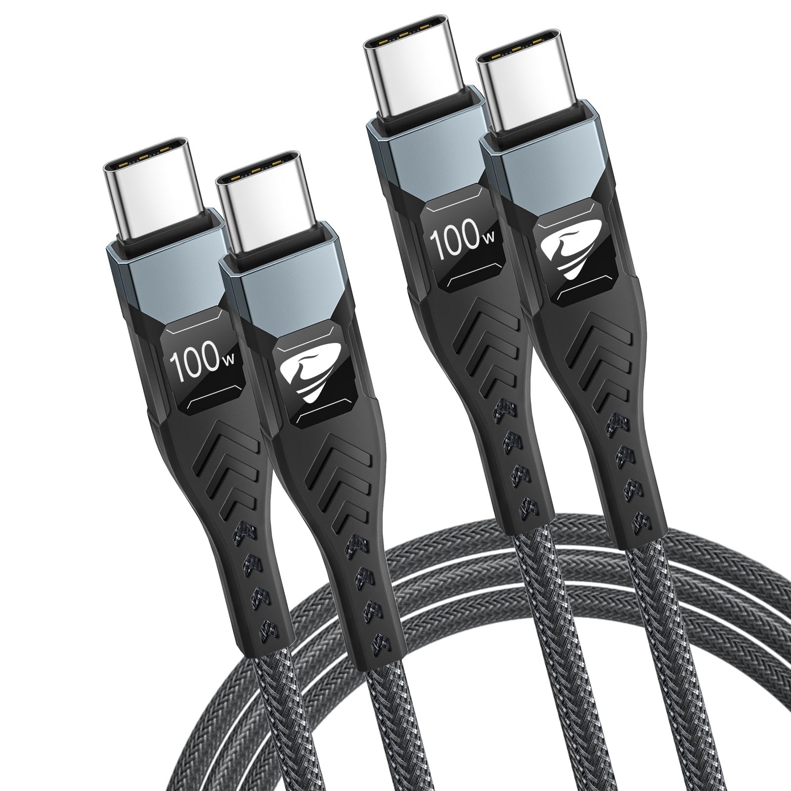 Power Delivery 100W 5A Type C Cable 2Pack 2M for HighPower Devices