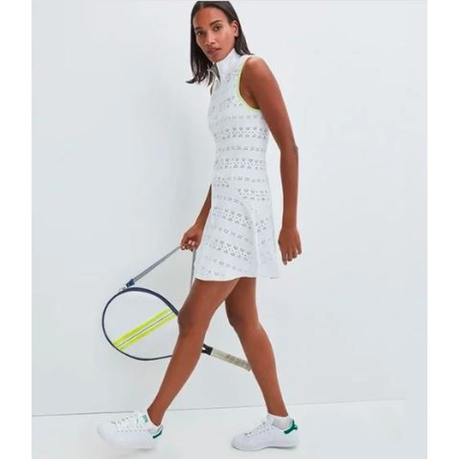 VETEMENTS Abito da tennis Veronica Beard L'Etoile Sport Performance in pizzo con blu navy XS NUOVO CON ETICHETTE 275