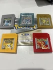 Gameboy Pokémon Lot Gold Silver crystal Yellow Red Tested.