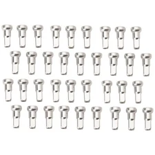 Tusk Impact Wheel Replacement Spoke Nipple Kit Rear Silver For Honda CRF450RX