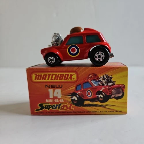 Matchbox Superfast Mini Ha-Ha No 14 Boxed Lesney Products Vintage Toy Car