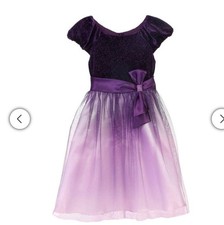 Jona Michelle Kids' Holiday Dress, New, Purple