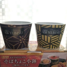 Yebisu Original Soba Choko Small Bowl Set of 2 Ceramic Japan