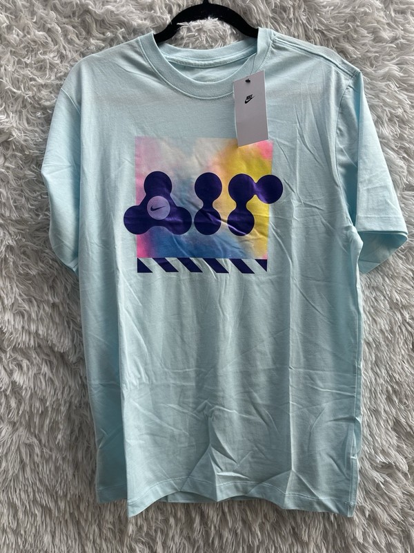 New Jordan Blue Men's Short Sleeve Tee In Size Large