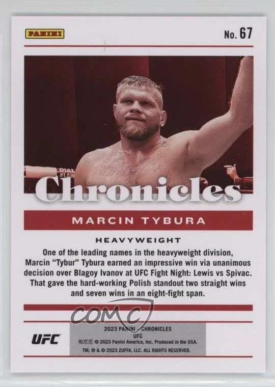 2023 Panini Chronicles UFC Holo Silver 7/25 Marcin Tybura #67 1b9b - Image 2 of 3
