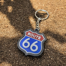 Llavero Ruta 66 | Recuerdo histórico viaje por carretera Ruta 66 | Centenario 1926-2026