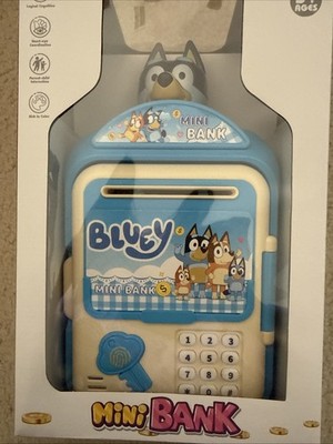 Bluey Mini Bank Electronic Piggy Bank Password Coin Cash Saving Box Kids Toy