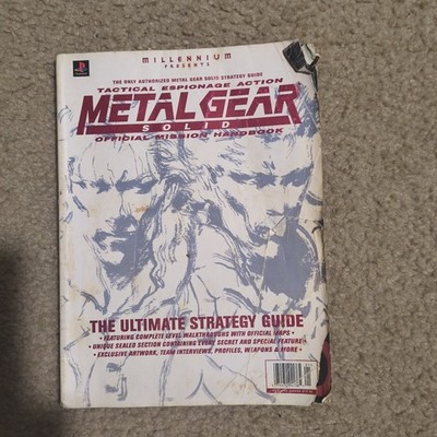Metal Gear Solid Official Mission Strategy Guide Millennium- Damaged Cover 