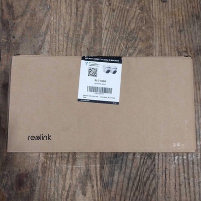 REOLINK RLC-820A 4K 8MP POE OUTDOOR SECURITY CAMERA 2-PACK SMART DETECTION