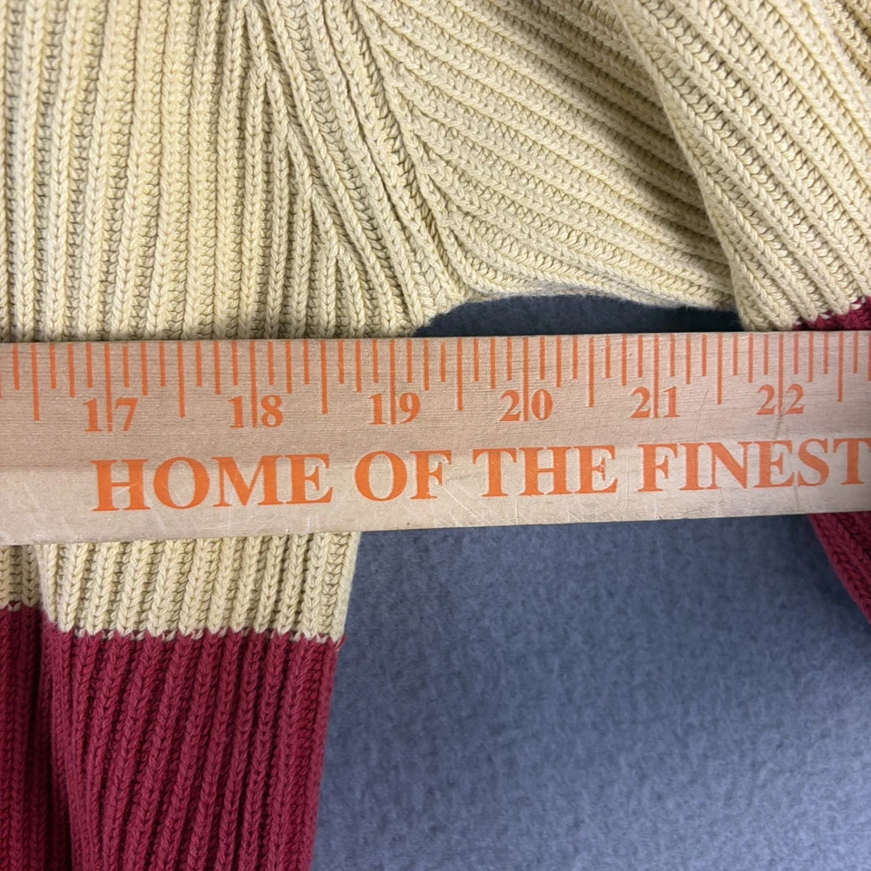 Suéter Tommy Hilfiger Vintage Juvenil Grande 6 Tejido Cuello Redondo Rayas Bloque de Color Foto 4 de 4